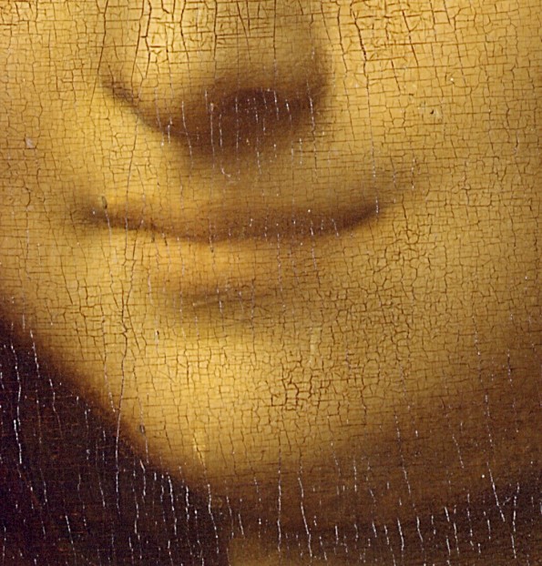 Um diese Art von Lächeln geht es: Das was Leonardo da Vincis „Mona Lisa“ hier zeigt ist ein „inneres Lächeln“. (© Dcoetzee, Wikipedia)